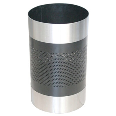 Cesto de Acero con Lámina Perforada