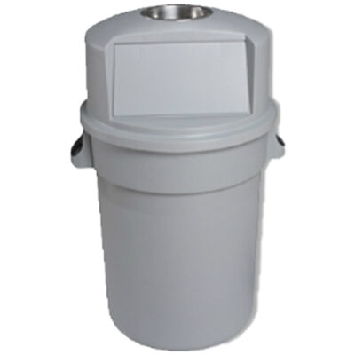 Basurero Cilíndrico con Tapa y Cenicero.