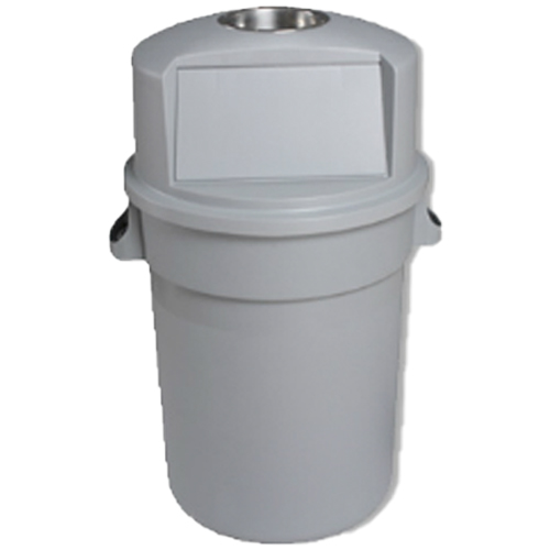 Basurero Cilíndrico con Tapa y Cenicero.