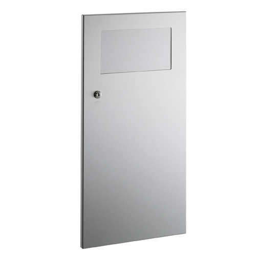 Basurero con puerta empotrado