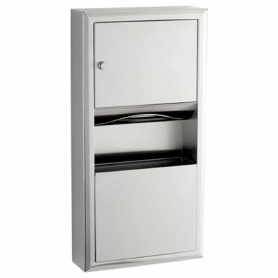 Dispensador de Toallas y Basurero a Muro