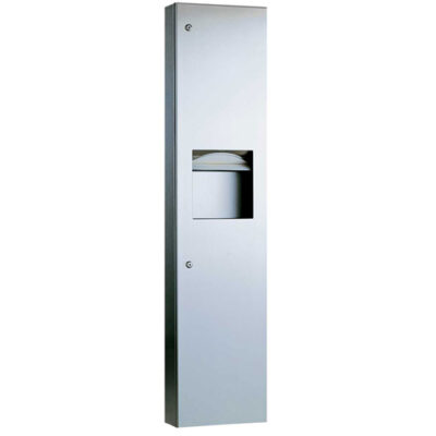 Dispensador de Toallas y Basurero semi Empotrado