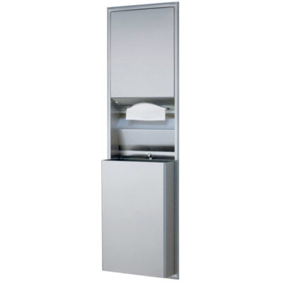 Dispensador de Toallas y Basurero Empotrado