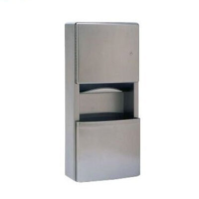 Dispensador de Toallas y Basurero a Muro