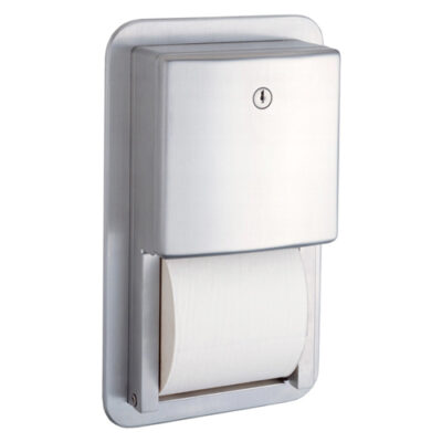 Portarrollos Doble de Papel Higiénico Empotrado