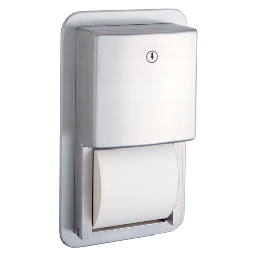 Portarrollos Doble de Papel Higiénico Empotrado