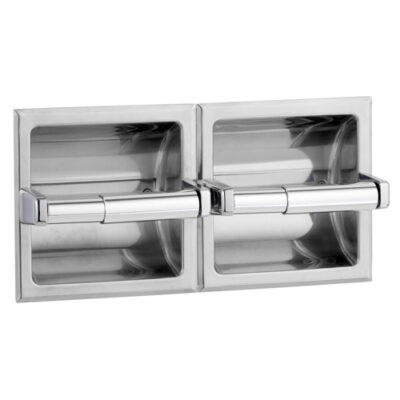 Portarrollo Doble de Papel Higiénico Empotrado