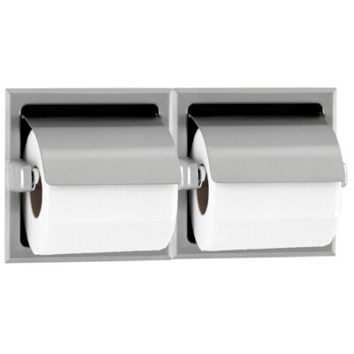 Portarollo Doble con Tapa Empotrado