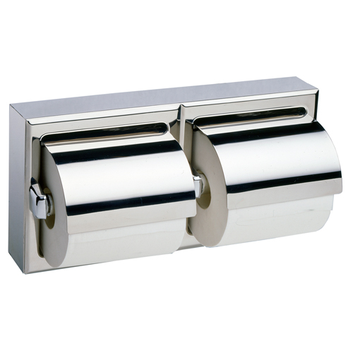 Portarollo Doble con Tapa sobre Muro