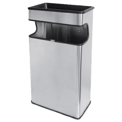 Basurero Rectangular con Cenicero