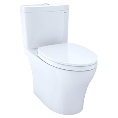 Inodoro alargado de dos piezas Aquia® IV 1G