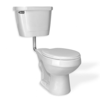 Inodoro y tanque redondo