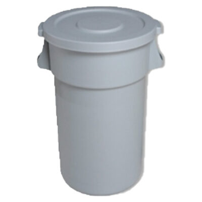 Basurero Cilíndrico con Tapa Plana