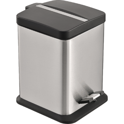 Basurero SIlver de Acero Inoxidable con Pedal