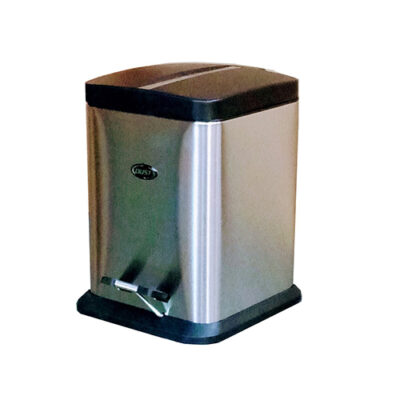 Basurero con Pedal Silver
