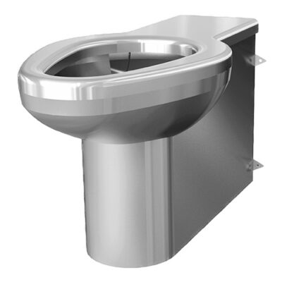 Inodoro de Acero antivandálico descarga a piso
