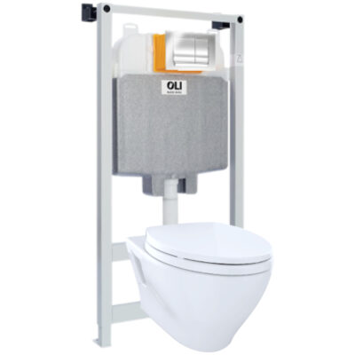 Kit Inodoro a muro y tanque empotrado