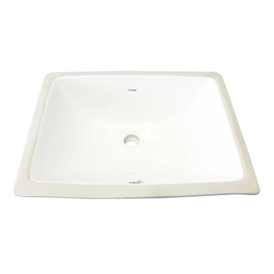 Lavabo rectangular bajo cubierta