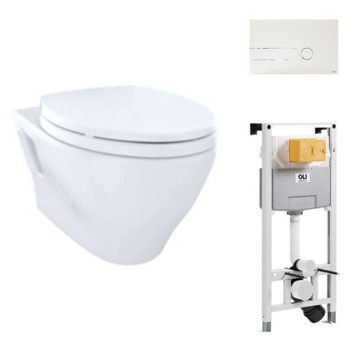 Combo i Plate Pulsador Blanco