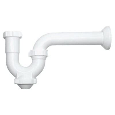 Trampa Blanca Plástica con registro para Lavabo o Fregadero