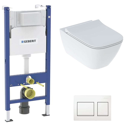 Kit Inodoro, tanque, pulsador y asiento