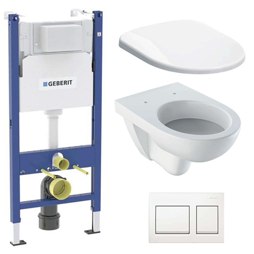 Kit Inodoro, tanque, pulsador y asiento