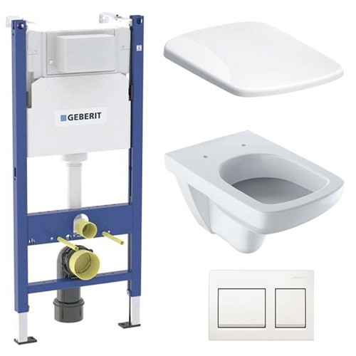 Kit Inodoro, tanque, pulsador y asiento