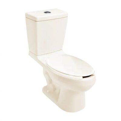 Inodoro alargado de dos piezas