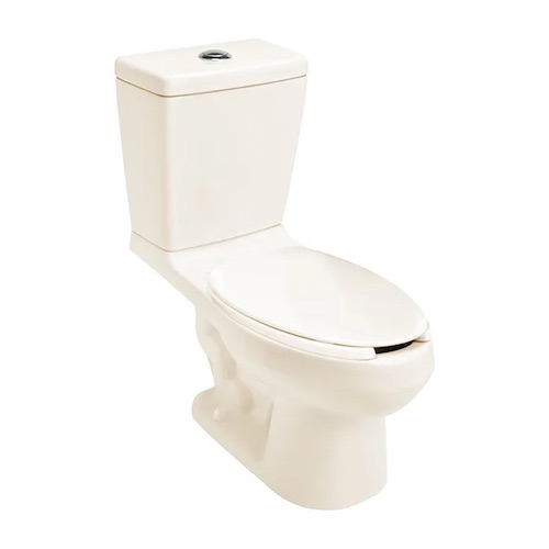 Inodoro alargado de dos piezas