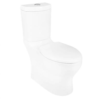 Inodoro alargado de dos piezas