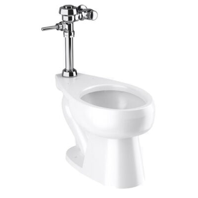 Inodoro con fluxómetro