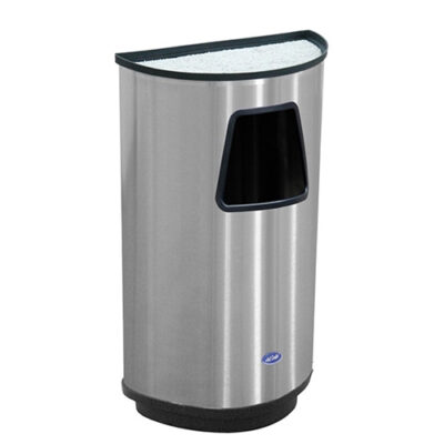 Cenicero Medio Punto de Acero Pulido