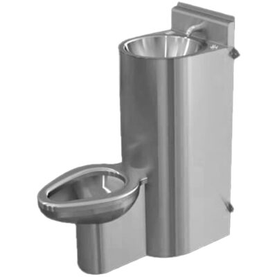 Combo de Inodoro y Lavabo de acero